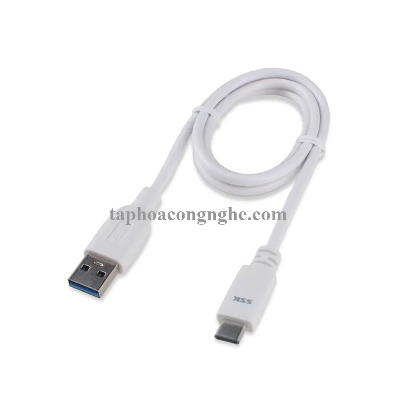 SSK UC-CA-981 96220 80cm Màu Trắng Cáp chuyển đổi Usb Type-C ra USB 3.0 30096220